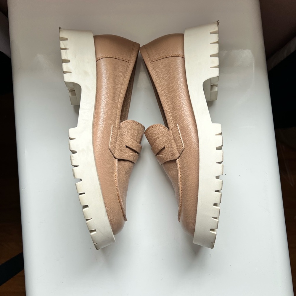Bruno Premi Lug Sole Sporty Brown Loafer‎ White Sole - Picture 4 of 8